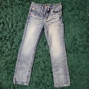 Salvage Supply Co Kids Size 12 Bootcut Jeans Distressed Wash Y2K Denim